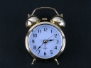Golden Quartz Alarm Clock